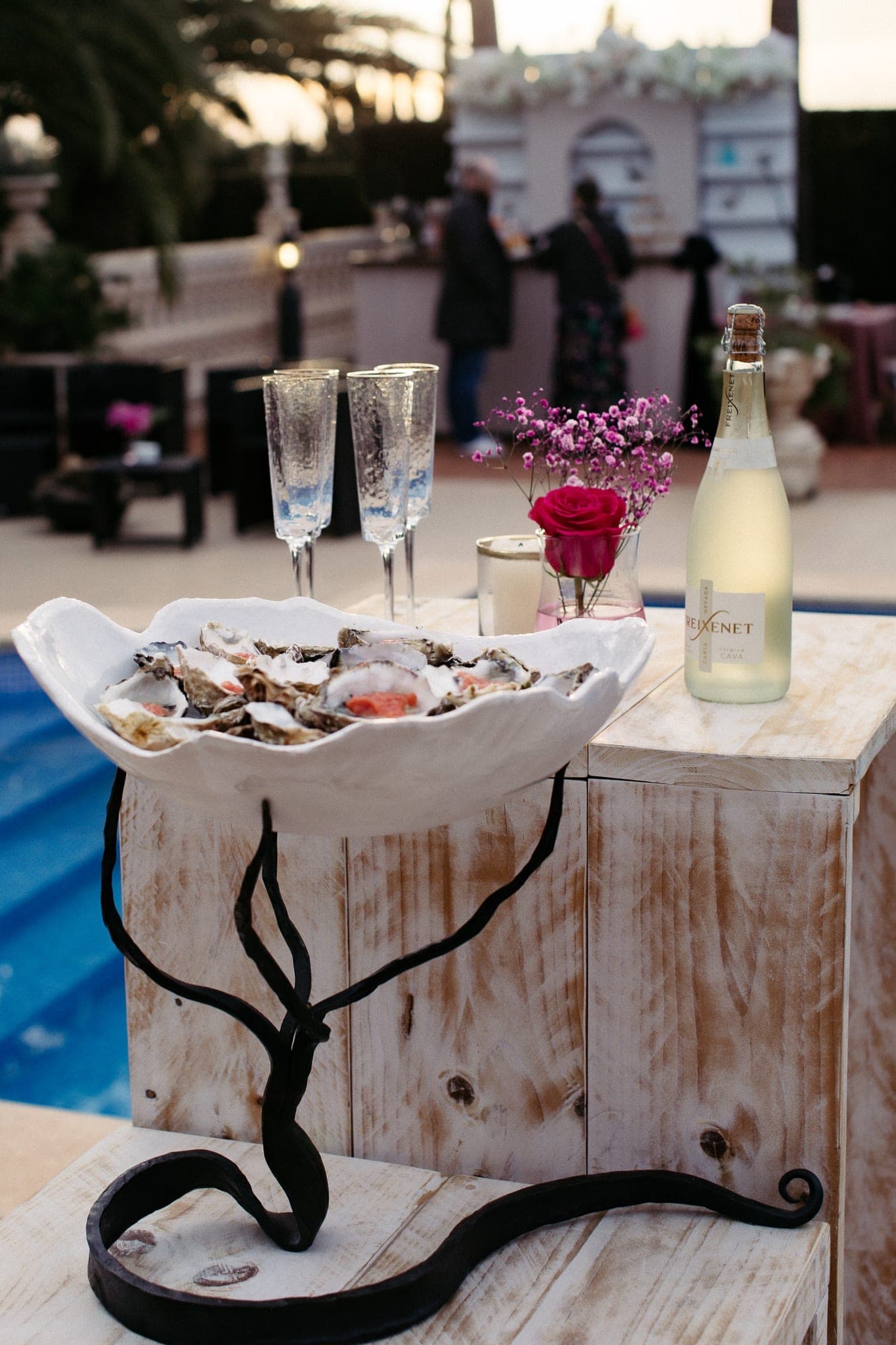 Hochzeitszeremonie Floristik